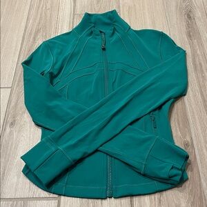 Lululemon Define Full Zip Cropped Jacket *Nulu CASCADIA GREEN Sz 6 RARE